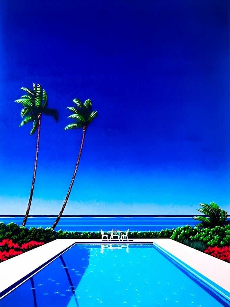 Hiroshi Nagai, ‘Untitled (Palm Tree Pool - 1999)’, 1999, Print, Giclée Print, null, 