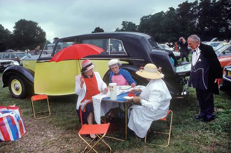 Homer Sykes, ‘Royal Ascot Car Park Picnic’, 1980, Photography, Archival Pigment print, null, 