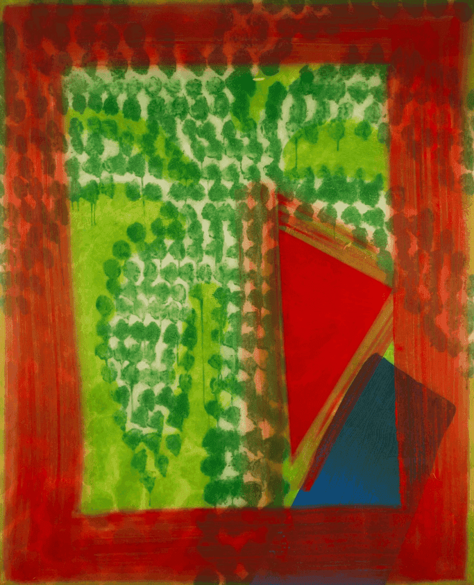 Howard Hodgkin, ‘Street Palm’, 1990, Print, Etching with carborundum and hand-colouring on Velin Arches 300gsm paper, null, Numbered, Dated