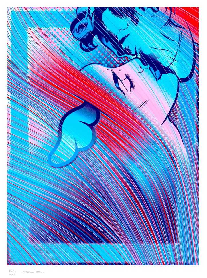 D*Face, ‘Human Nature’, 2025, Print, Hand pulled 6 colour screen print on 100% cotton Somerset radiant white 410gsm Bottom edge hand deckle, null, Numbered