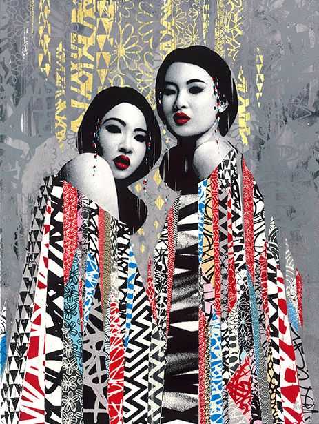 Hush, ‘Duality (Gold)’, 06-12-2018, Print, Lithograph 14 colors printed with Marinoni press lithographic and hand cut, Print Them All, Numbered