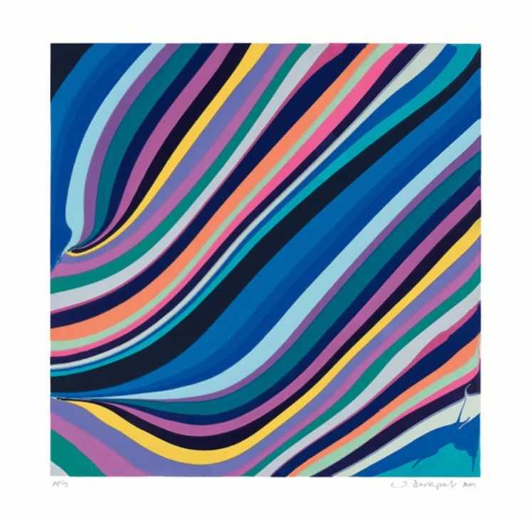 Ian Davenport, ‘Diagonals (Evening)’, 2019, Print, Etching, null, Numbered