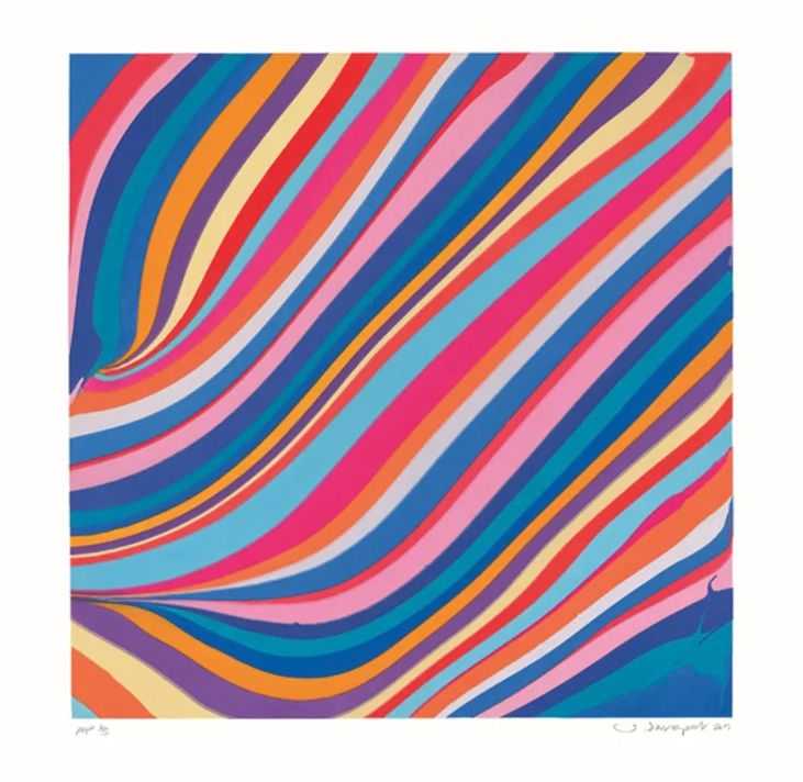Ian Davenport, ‘Diagonals (Morning)’, 2019, Print, Etching, null, Numbered