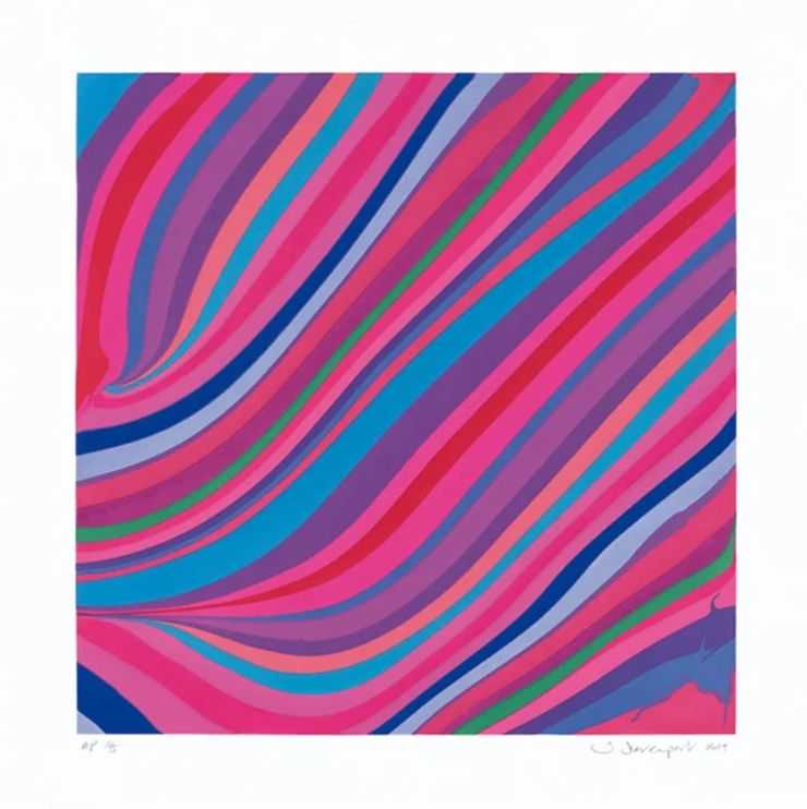 Ian Davenport, ‘Diagonals (Twilight)’, 2019, Print, Etching, null, Numbered