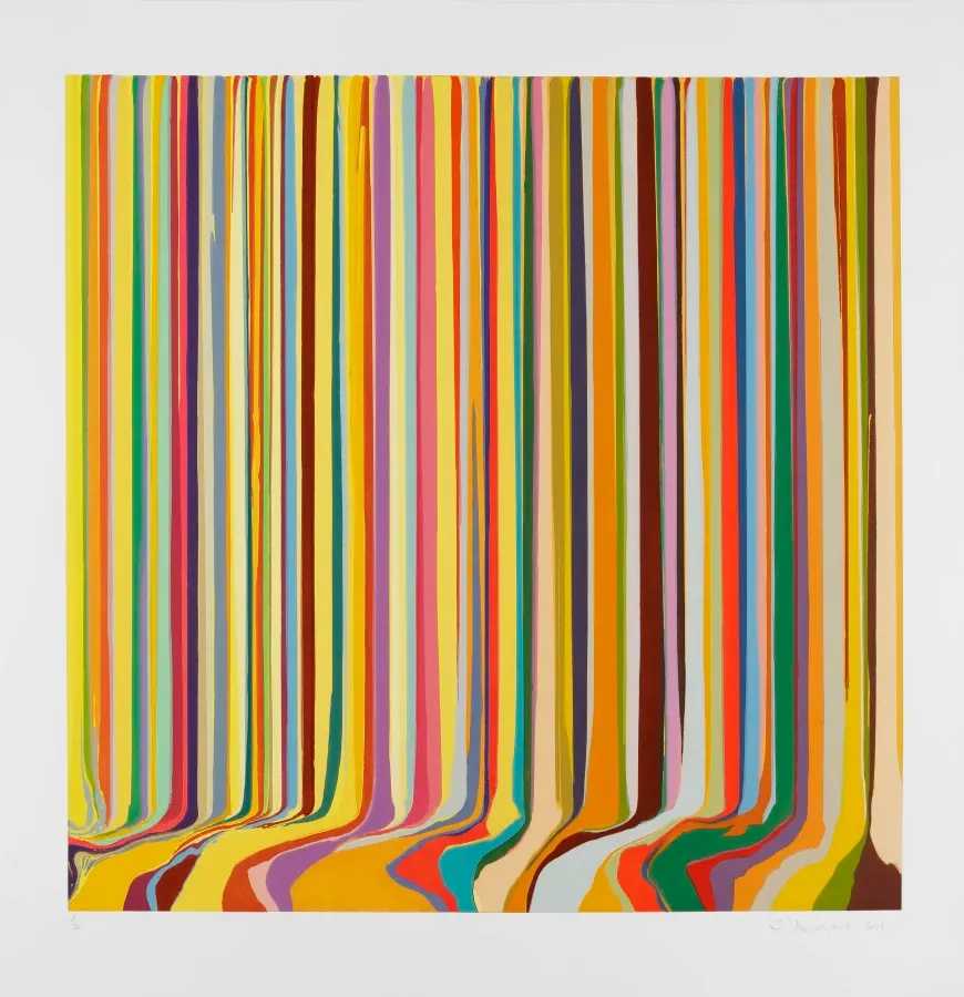 Ian Davenport, ‘Summer’, 2019, Print, Etching with chine collé on Hahnemühle Bright White 350 gsm paper, null, Numbered