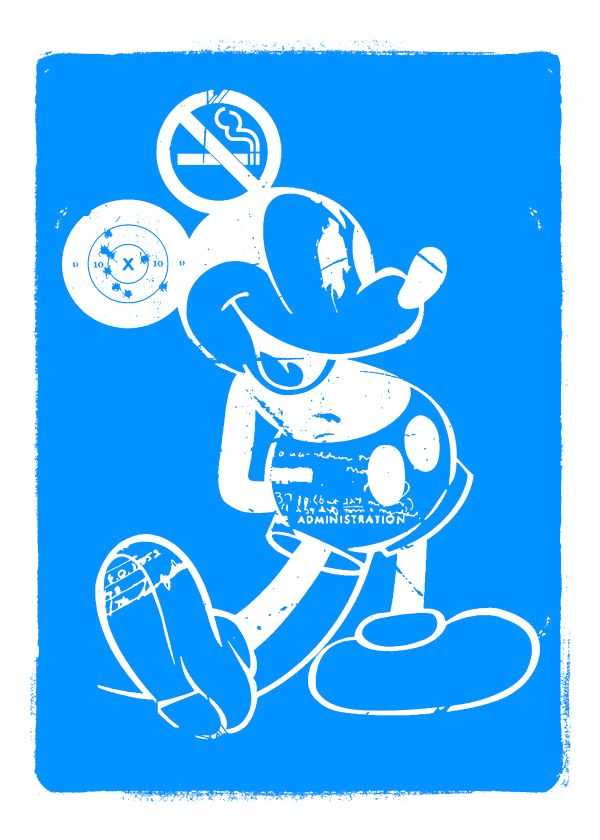 Imbue, ‘Acid Mickey (Blue)’, 10-04-2014, Print, Screenprint on 310gsm print making paper, Imbue Source, Numbered