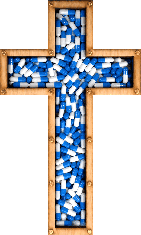 Imbue, ‘Drug Lord (Blue Pill)’, 2020, Sculpture, Oak front with blue & white pills behind clear perspex fixed with brass nuts & bolts, Imbue Source, Numbered