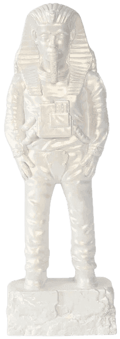 Imbue, ‘XL Ancient Astronaut Tutankhamun (Pearl White)’, 2021, Sculpture, Cast resin with metallic black finish, Imbue Source, Numbered