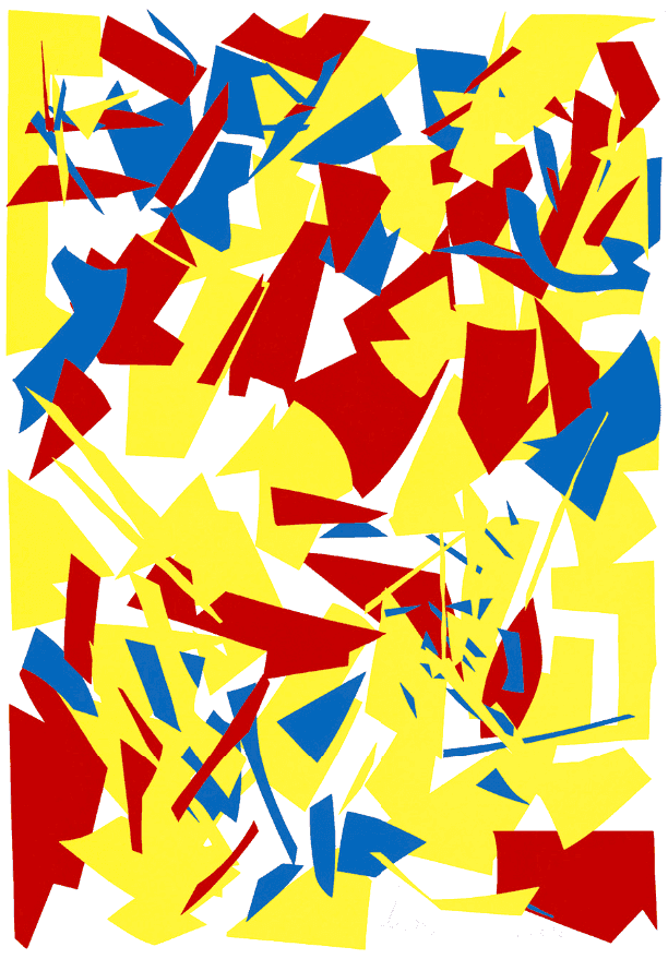 Imi Knoebel, ‘Messerschnitte (Knife Cuts)’, 1993, Print, Screen print in colors, null, 