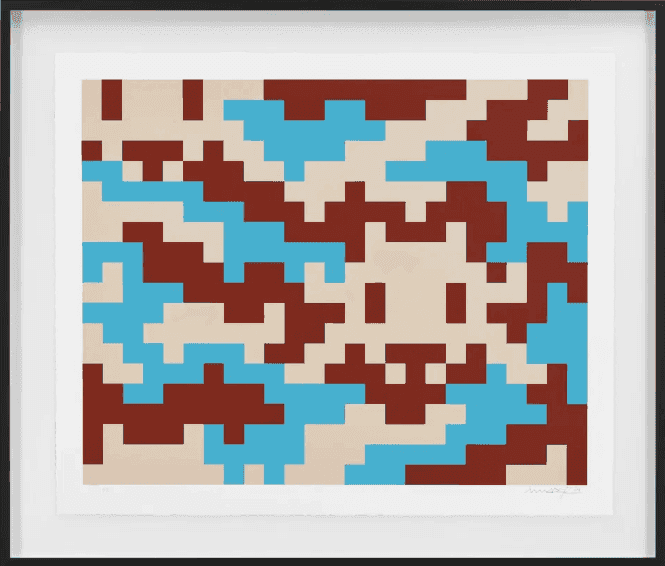 Invader, ‘Camo L-3C-M1’, 2024, Print, Screenprint in Somerset Satin Cotton, null, Numbered, Framed
