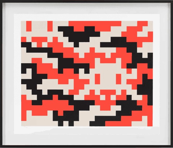 Invader, ‘Camo L-3C-M2’, 2024, Print, Screenprint in Somerset Satin Cotton, null, Numbered, Framed