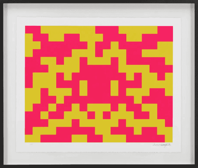 Invader, ‘Camo M-2C-M1’, 2024, Print, Screenprint in Somerset Satin Cotton, null, Numbered, Framed