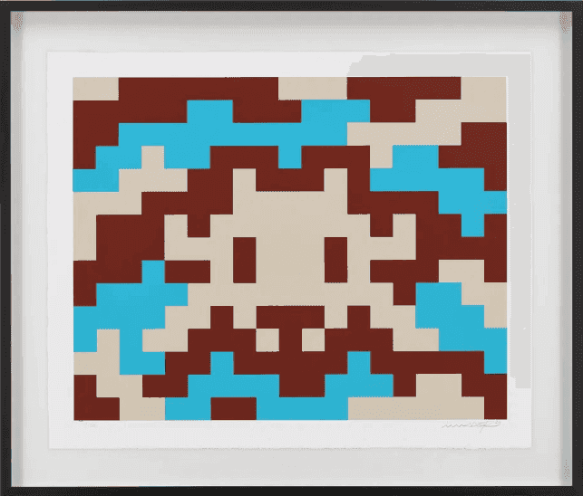 Invader, ‘Camo M-3C-M1’, 2024, Print, Screenprint in Somerset Satin Cotton, null, Numbered, Framed