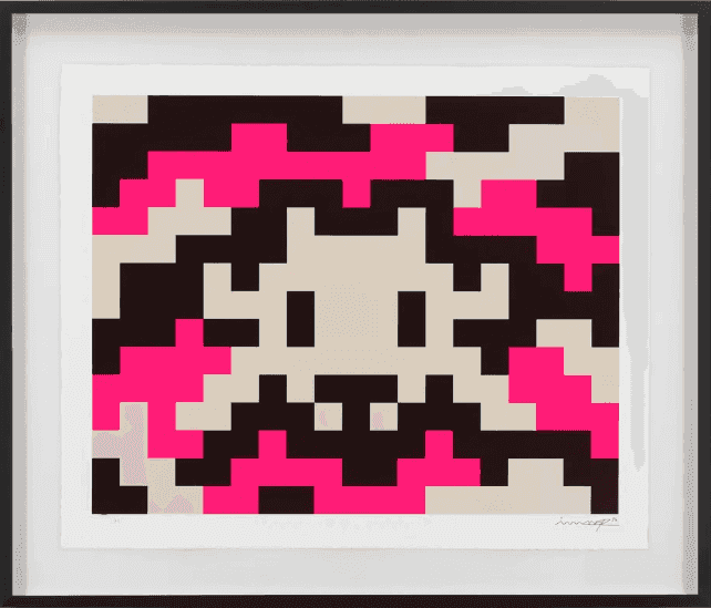 Invader, ‘Camo M-3C-M3’, 2024, Print, Screenprint in Somerset Satin Cotton, null, Numbered, Framed