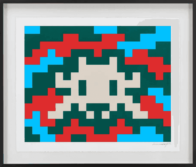 Invader, ‘Camo M-4C-M2’, 2024, Print, Screenprint in Somerset Satin Cotton, null, Numbered, Framed
