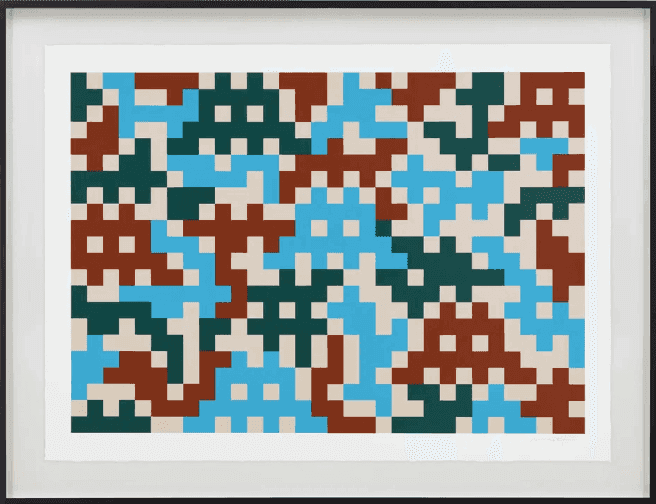 Invader, ‘Camo XL-4C-M3’, 2024, Print, Screenprint in Somerset Satin Cotton, null, Numbered, Framed
