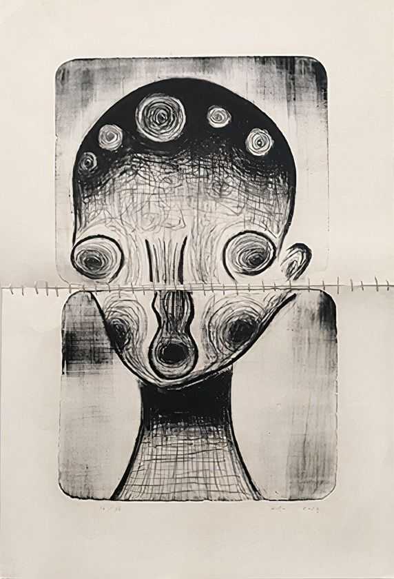 Izumi Kato, ‘Untitled 27 (2019)’, 2019, Print, Embroided lithograph on japanese paper, Item Editions, Numbered, Dated