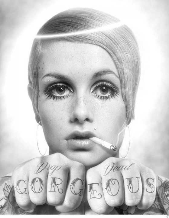 JJ Adams, ‘Drop Dead Gorg (Twiggy)’, 2018, Print, Giclee On Paper, Wishbone, Numbered