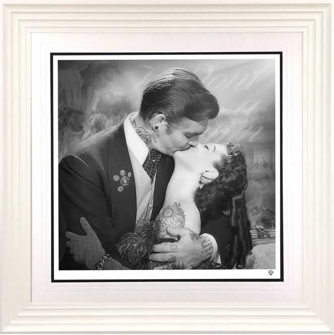JJ Adams, ‘Frankly My Dear (White Frame)’, 2020, Print, Art print on the finest Hahnemuhle paper, Self-released, Numbered, Framed