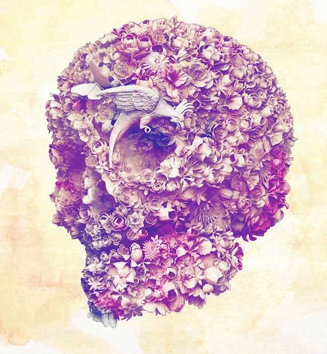 Jacky Tsai, ‘Floral Skull’, 2011, Print, Screenprint on somerset satin, Eyestorm, Numbered