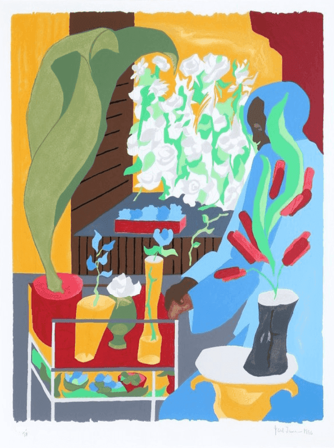 Jacob Lawrence, ‘Supermarket Flora’, 1996, Print, Silkscreen on BFK Rives, null, Numbered