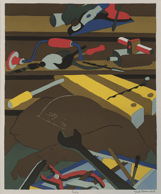 Jacob Lawrence, ‘Tools’, 1977, Print, Color Silk Screen, null, 