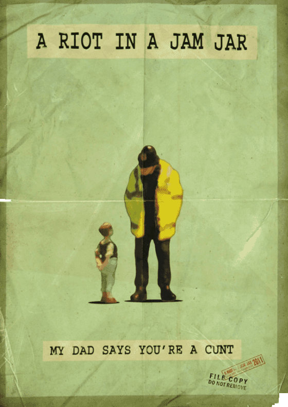 James Cauty, ‘My Dad Says’, 2007, Print, Distressed finish screenprint, null, Numbered