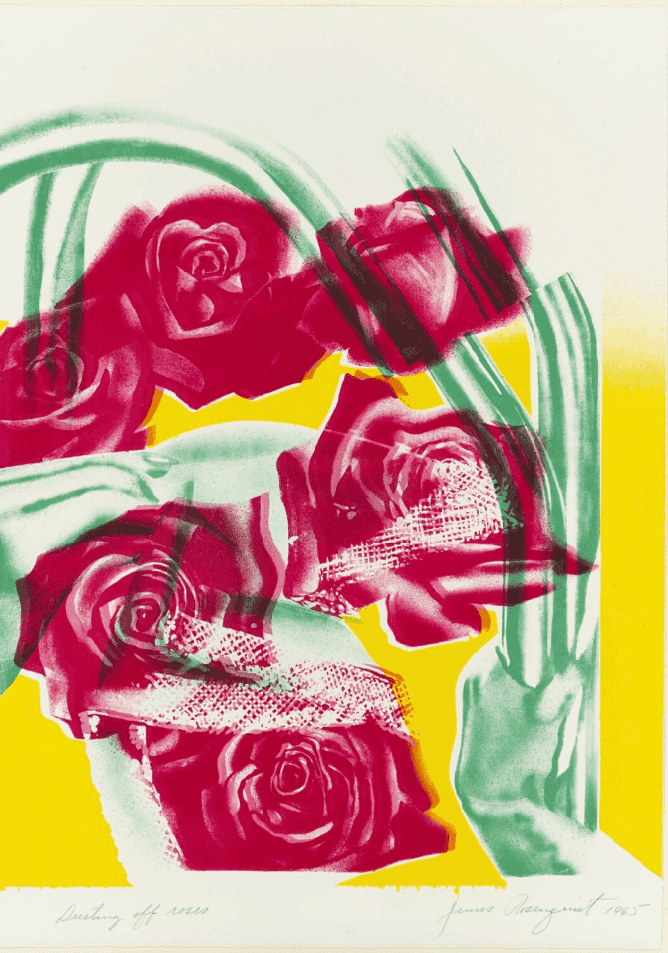 James Rosenquist, ‘Dusting Off Roses’, 1965, Print, Color Lithograph on white wove paper, null, Numbered, Dated