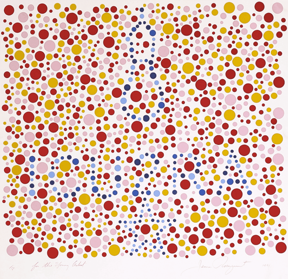 James Rosenquist, ‘For The Loving Artist’, 1991, Print, SCREEN PRINT, null, Numbered, Dated