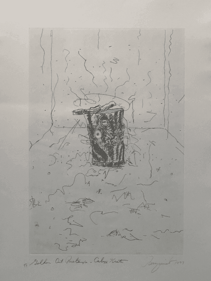 James Rosenquist, ‘Golden Cut Rectangle Calyx Krater’, 1977, Print, Etching with Gold Leaf, null, Numbered, Dated