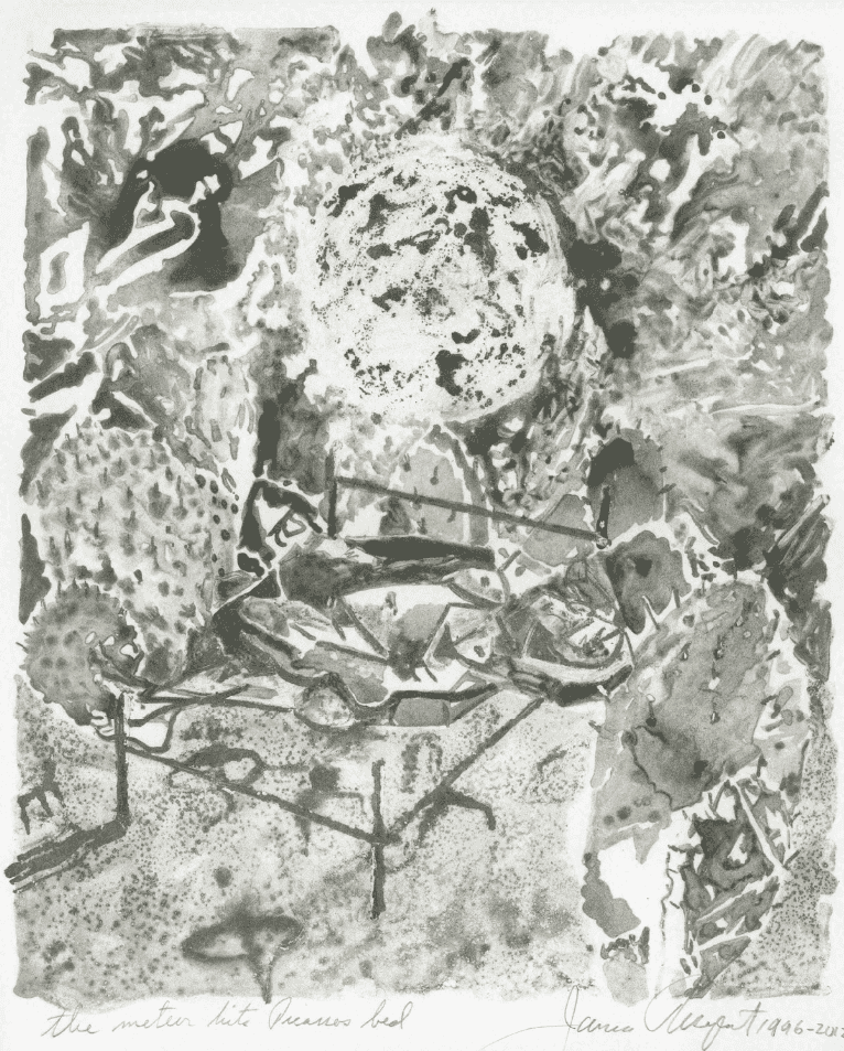 James Rosenquist, ‘The Meteor Hits Picasso's Bed’, 2012, Print, 1 color photogravure, Gemini G.E.L., Dated