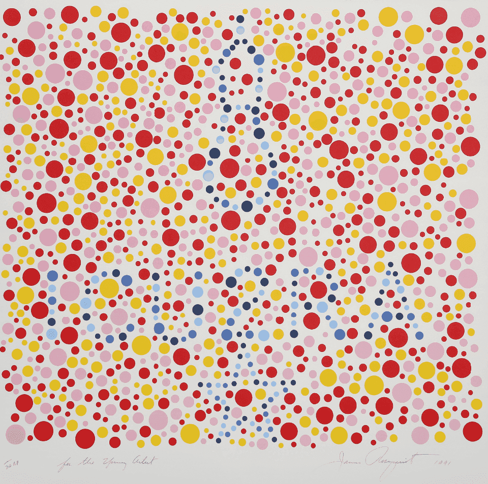 James Rosenquist, ‘To the Young Artist’, 1991, Print, Screenprint on BFK Rives, Tyler Graphics LTD, Numbered, Dated