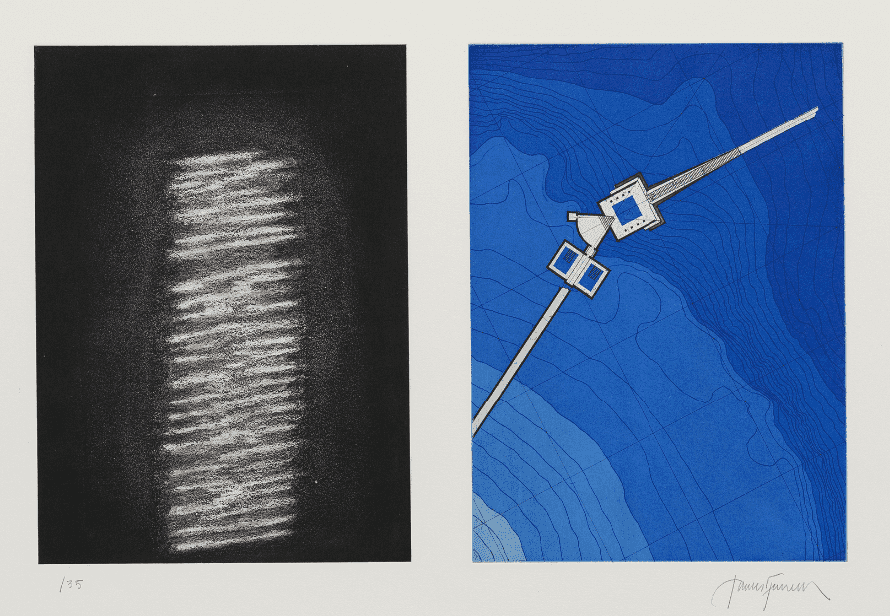 James Turrell, ‘Mapping Spaces-North Chamber’, 1987, Print, Etching, aquatint, photo-etching, drypoint and softground, null, Numbered