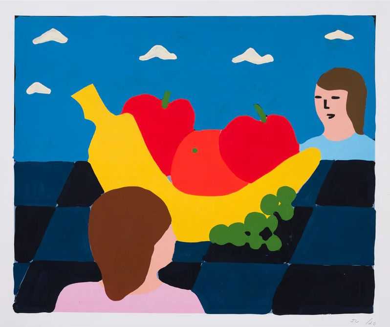 James Ulmer, ‘Big Fruit’, 09-02-2021, Print, Flashe paint and archival pigment print on paper, Exhibition A, Numbered, Handfinished