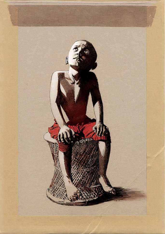 Jamie Hewlett, ‘Little Boy’, 21-10-2009, Print, Pigment print on colour paper, Oxfam, Numbered