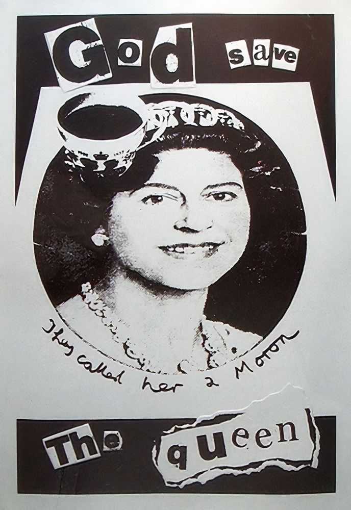 Jamie Reid, ‘Tea & Sympathy (Royal Silver)’, 2005, Print, 2 colour creenprint on Somerset paper, Eyestorm, Numbered