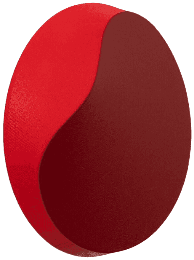 Jan Kalab, ‘Melted Circle (Red)’, 27-11-2020, Print, Acrylic on relief canvas, Self-released, Numbered, Handfinished