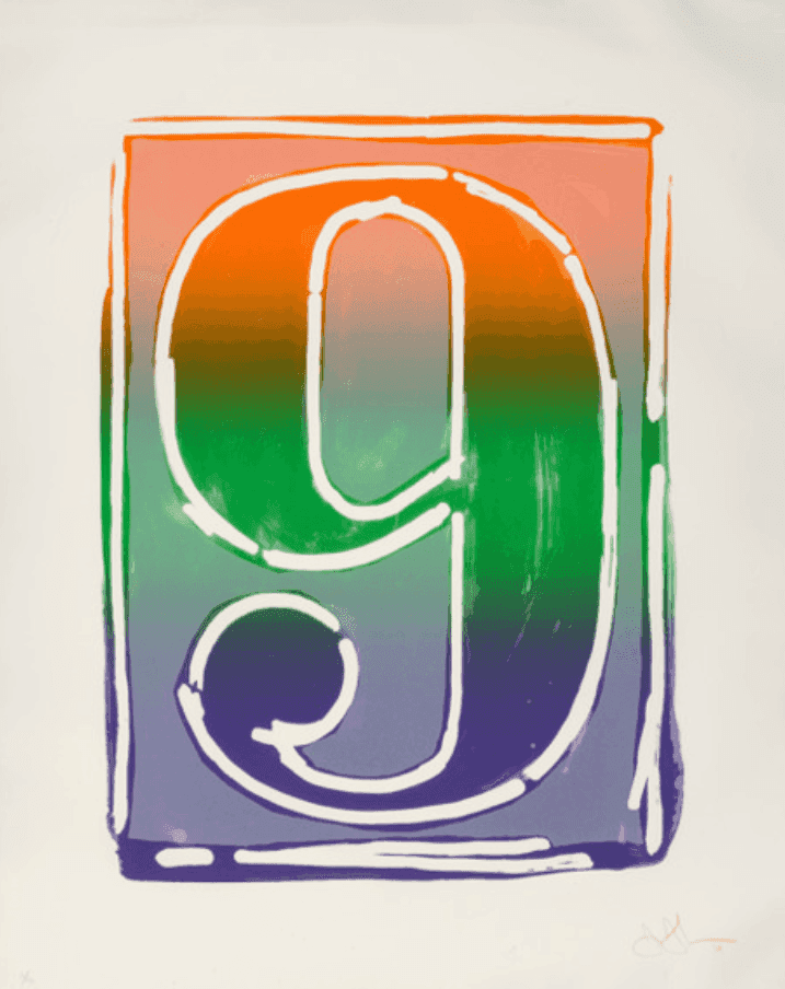 Jasper Johns, ‘Figure 9’, 1969, Print, Lithograph in colors on Arjomari paper, Gemini G.E.L., Numbered, Dated