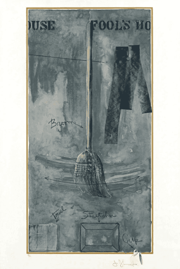 Jasper Johns, ‘Fool's House’, 1972, Print, 10 color lithograph on Angoumois à la Main handmade paper on a single lithographic stone with an aluminum etching plate, Gemini G.E.L., Numbered, Dated