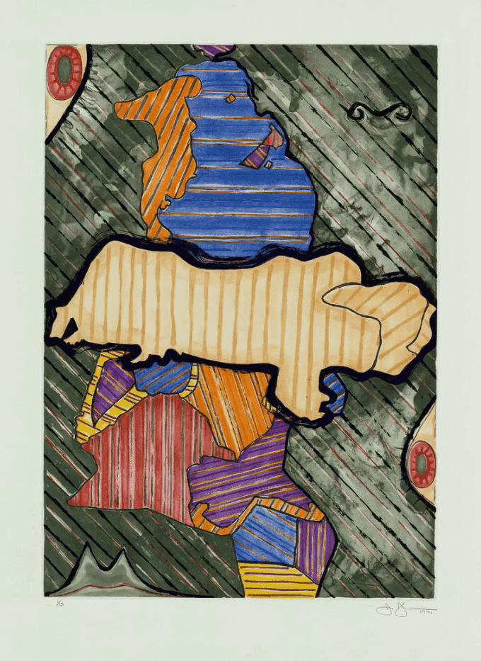 Jasper Johns, ‘Green Angel’, 1991, Print, Intaglio, Universal Limited Art Editions, Inc., Numbered, Dated