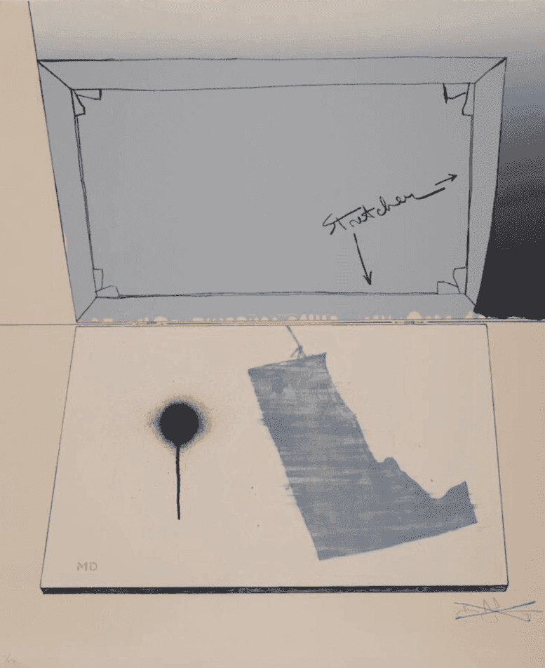 Jasper Johns, ‘Hinged Canvas’, 1971, Print, Lithograph, Gemini G.E.L., Numbered, Dated