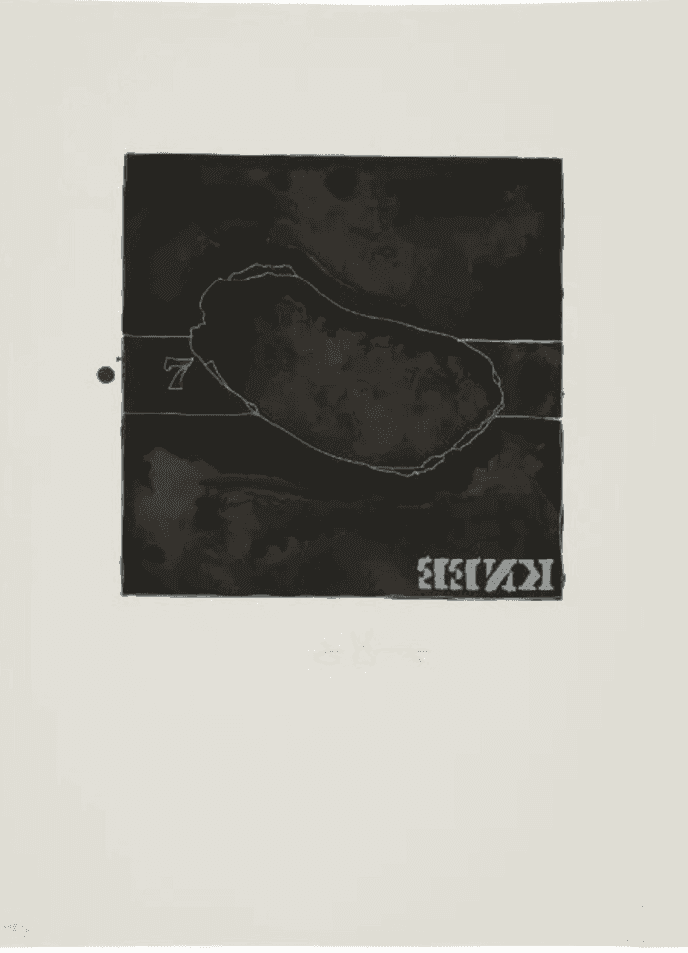 Jasper Johns, ‘Knee’, 1974, Print, Lithograph, null, Numbered, Dated