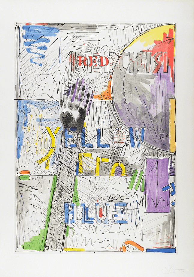 Jasper Johns, ‘Land's End I’, 1978, Print, Etching and sugarlift aquatint on paper, null, Numbered, Dated
