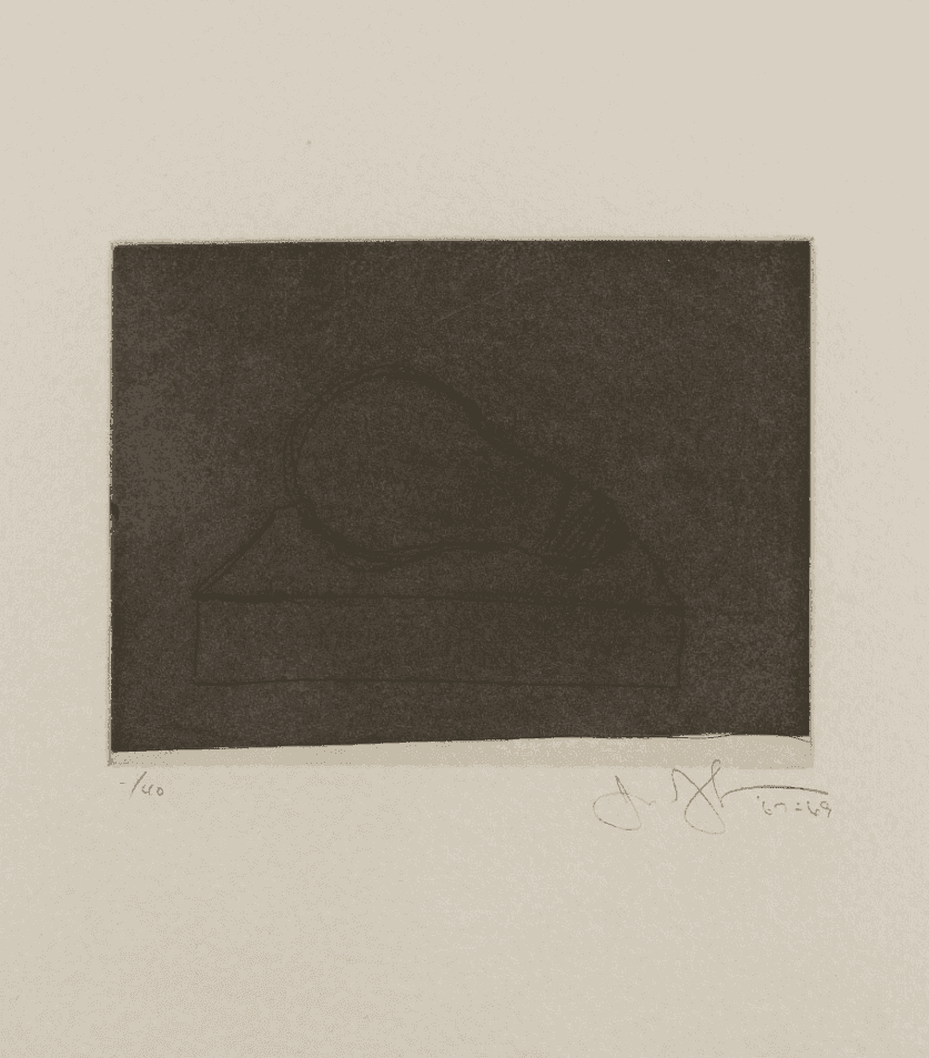 Jasper Johns, ‘Large Lightbulb’, 1969, Print, Etching with aquatint, Universal Limited Art Editions, Inc., Numbered