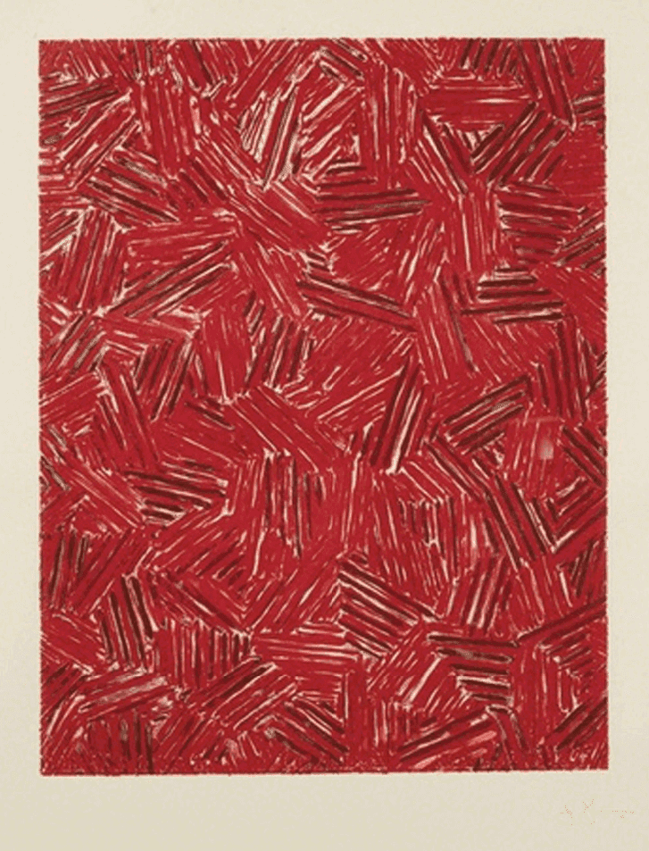 Jasper Johns, ‘Red Cicada’, 1981, Print, Color lithograph on Georges Duchene Clacaire paper, null, Numbered, Dated