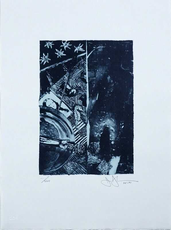 Jasper Johns, ‘Summer (blue)’, 1991, Print, Lithograph, null, Numbered, Dated