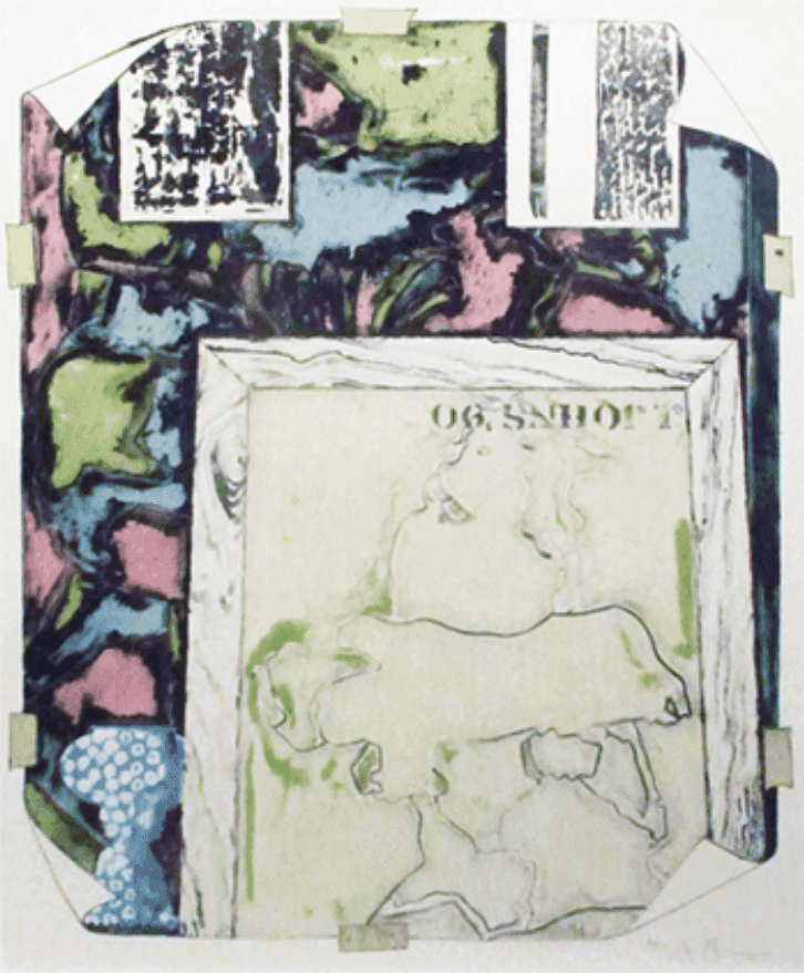 Jasper Johns, ‘Untitled’, 1992, Print, Lithograph in colors on Twinrocker handmade paper, null, 