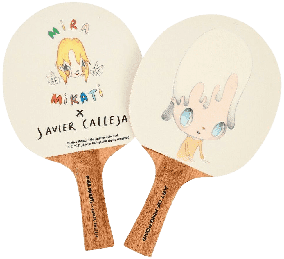 Javier Calleja, ‘Ping Pong Rackets (Mikati)’, 2021, Collectible, Two limited-edition table tennis paddles, Mikati, 