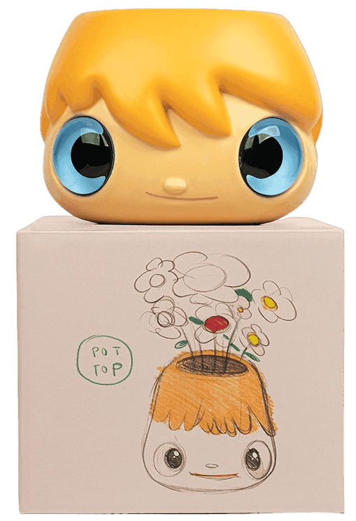 Javier Calleja, ‘Pop Top' Planter Pot’, 2020, Sculpture, Ceramic planter, crystal blue eyes, Case Studyo, Numbered