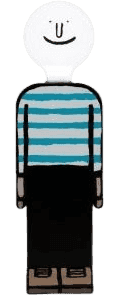 Jean Jullien, ‘Bright Idea’, 15-06-2016, Sculpture, Wood - Hand painted with 2 hand draw face lamps, Case Studyo, Numbered, Handfinished